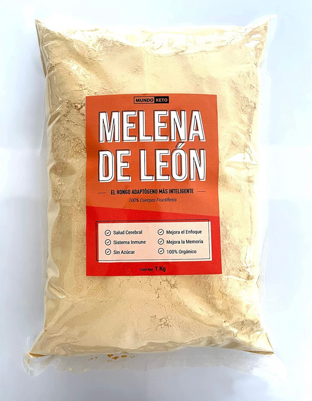 Hongo Melena de León - 100% Puro y Orgánico - Cuerpos Fructíferos - Bolsa de 1kg