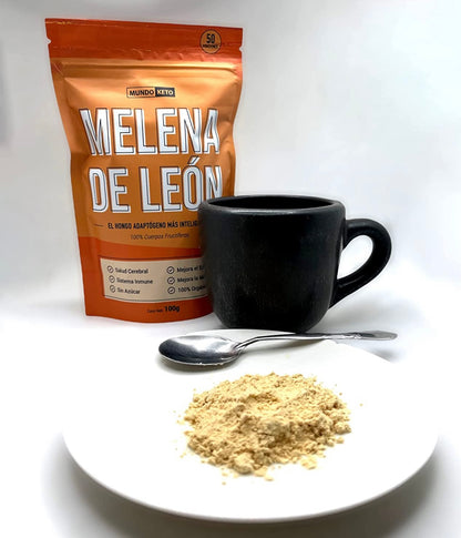 Melena de León - 100% Cuerpos Fructíferos Orgánicos - 100g | Cerebro y Memoria 🍄