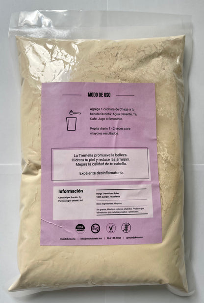 Tremella - 100% Cuerpos Fructíferos Orgánicos - 1kg | Hidratación y Belleza 🍄